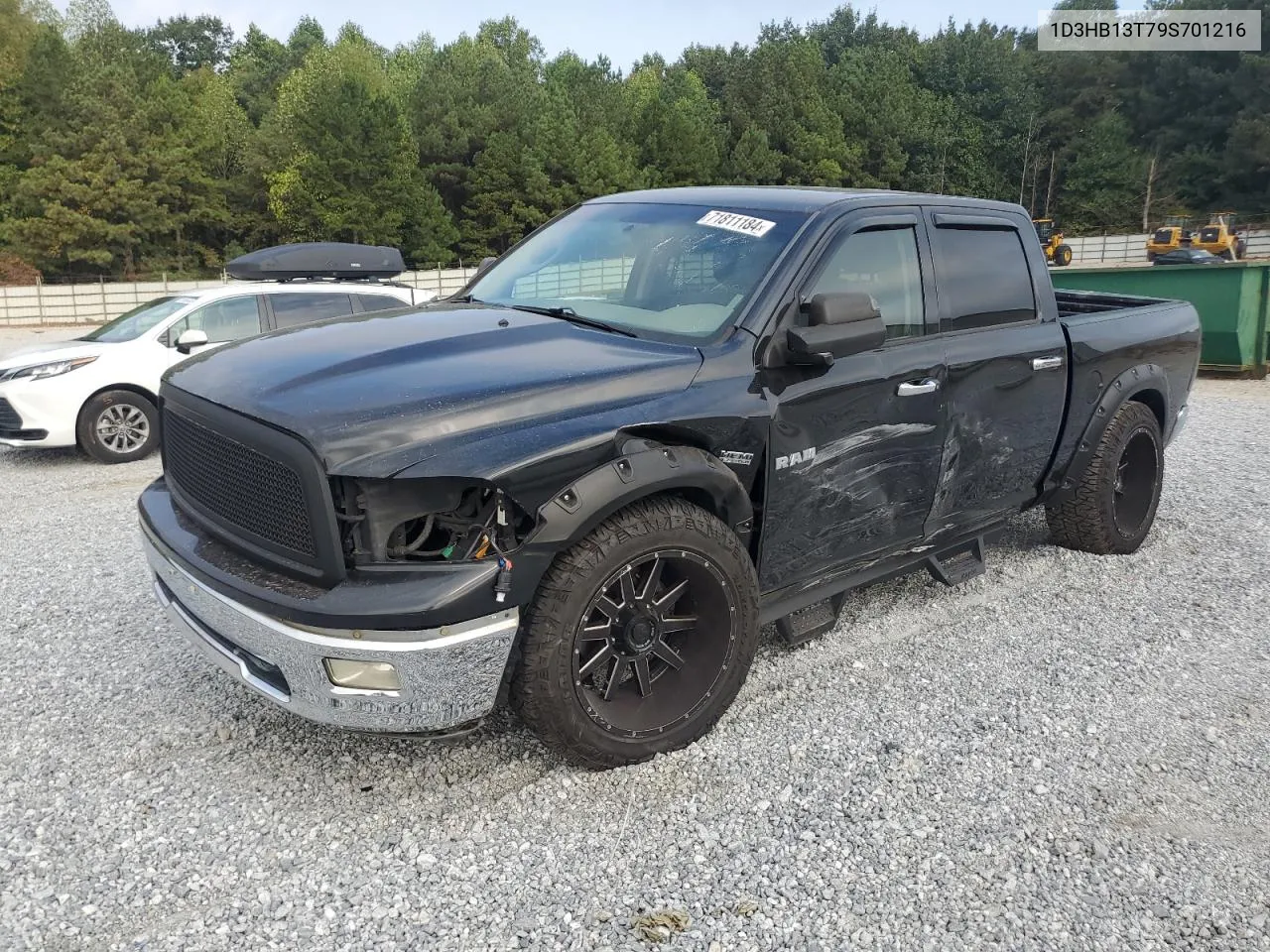 2009 Dodge Ram 1500 VIN: 1D3HB13T79S701216 Lot: 71811184