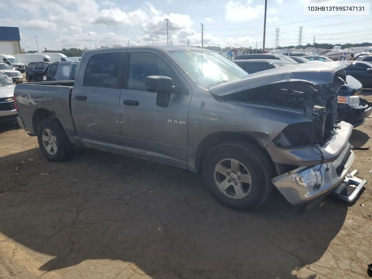 2009 Dodge Ram 1500 VIN: 1D3HB13T99S747131 Lot: 72332124