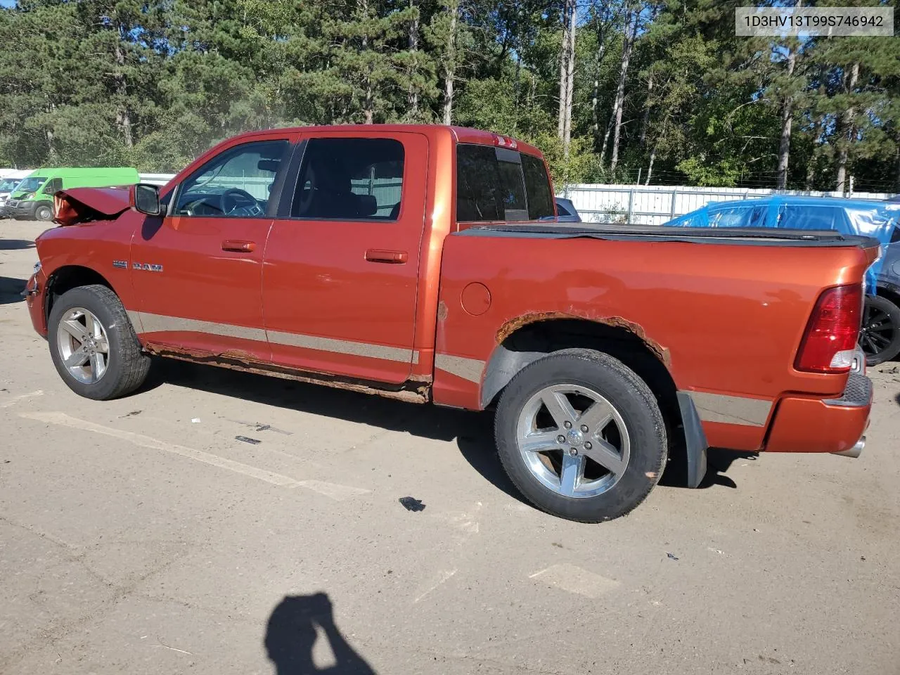 2009 Dodge Ram 1500 VIN: 1D3HV13T99S746942 Lot: 72573274