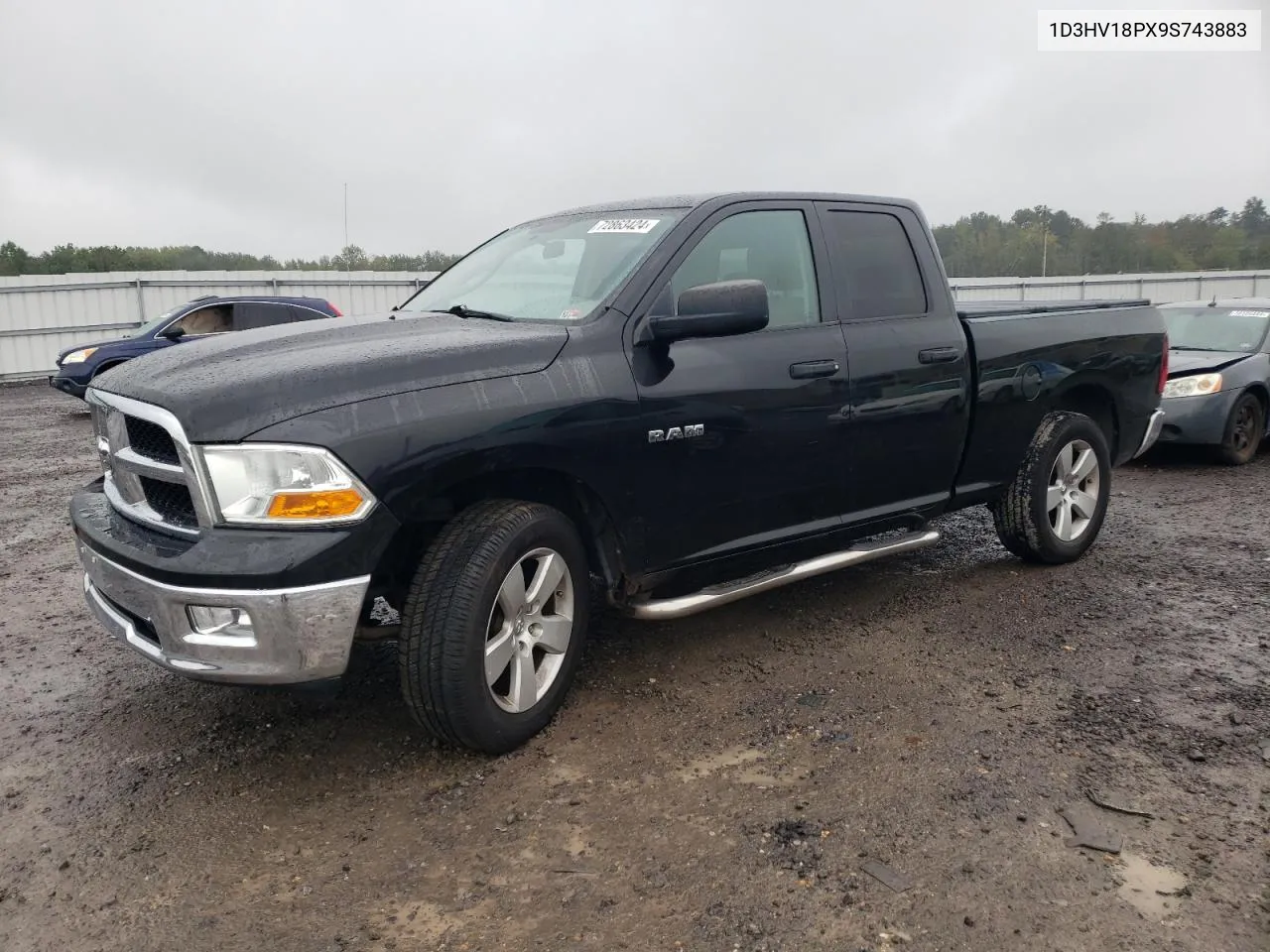 2009 Dodge Ram 1500 VIN: 1D3HV18PX9S743883 Lot: 72863424