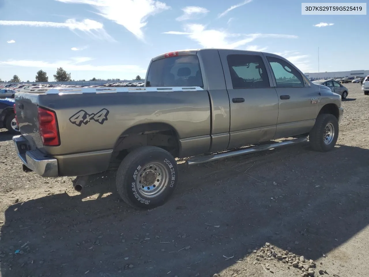 2009 Dodge Ram 2500 VIN: 3D7KS29T59G525419 Lot: 73699144