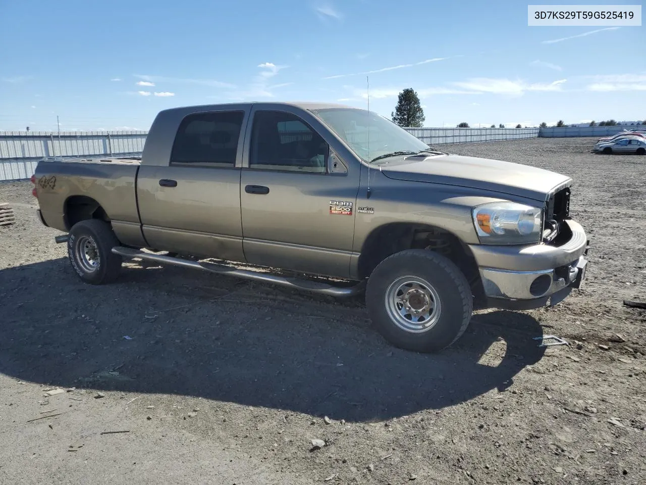 2009 Dodge Ram 2500 VIN: 3D7KS29T59G525419 Lot: 73699144