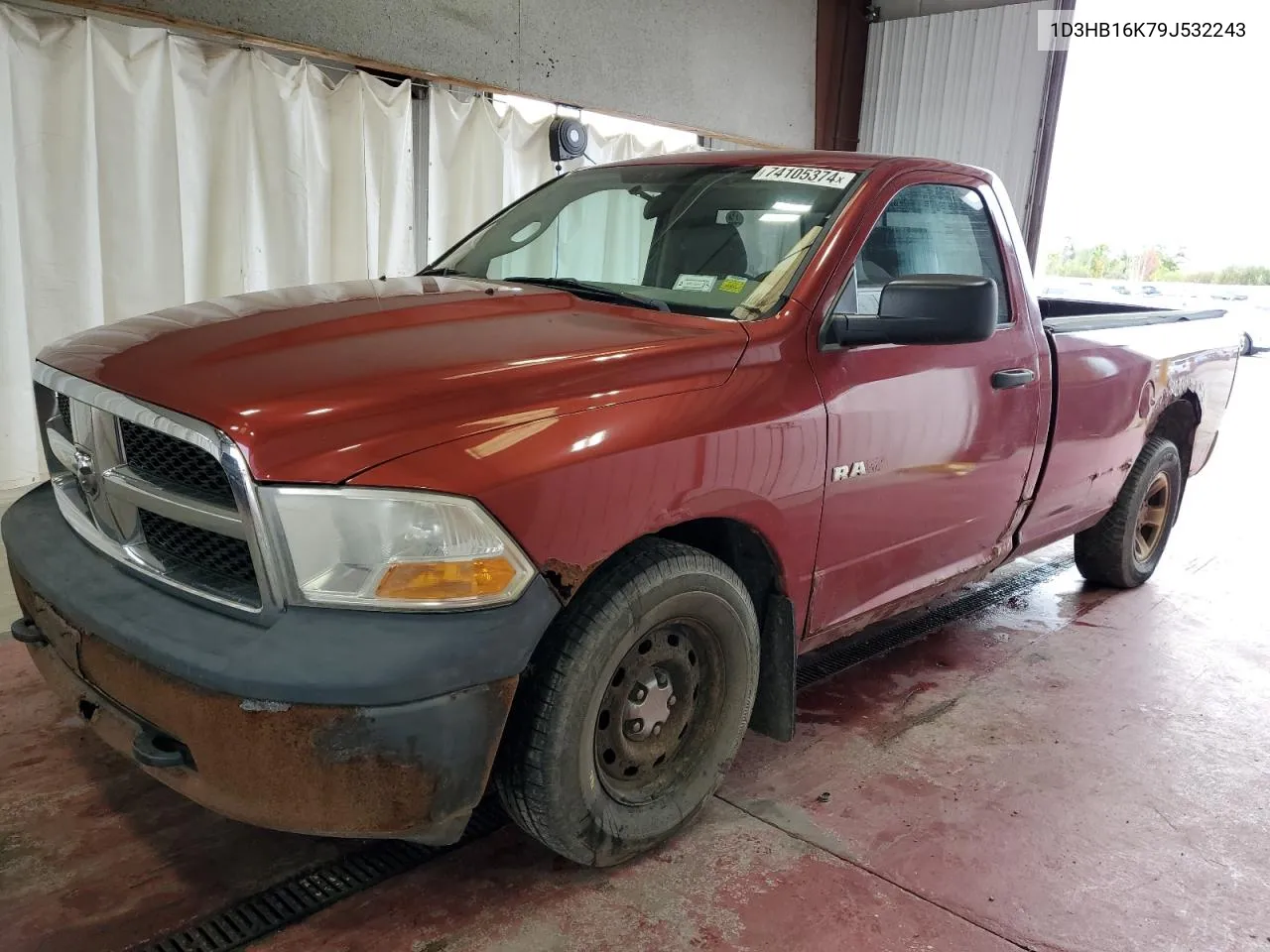 2009 Dodge Ram 1500 VIN: 1D3HB16K79J532243 Lot: 74105374