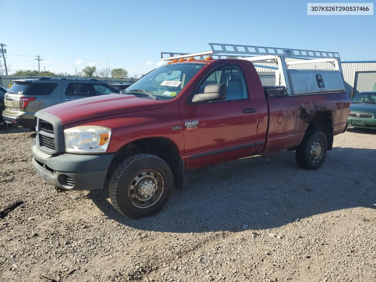 2009 Dodge Ram 2500 VIN: 3D7KS26T29G537466 Lot: 74461734