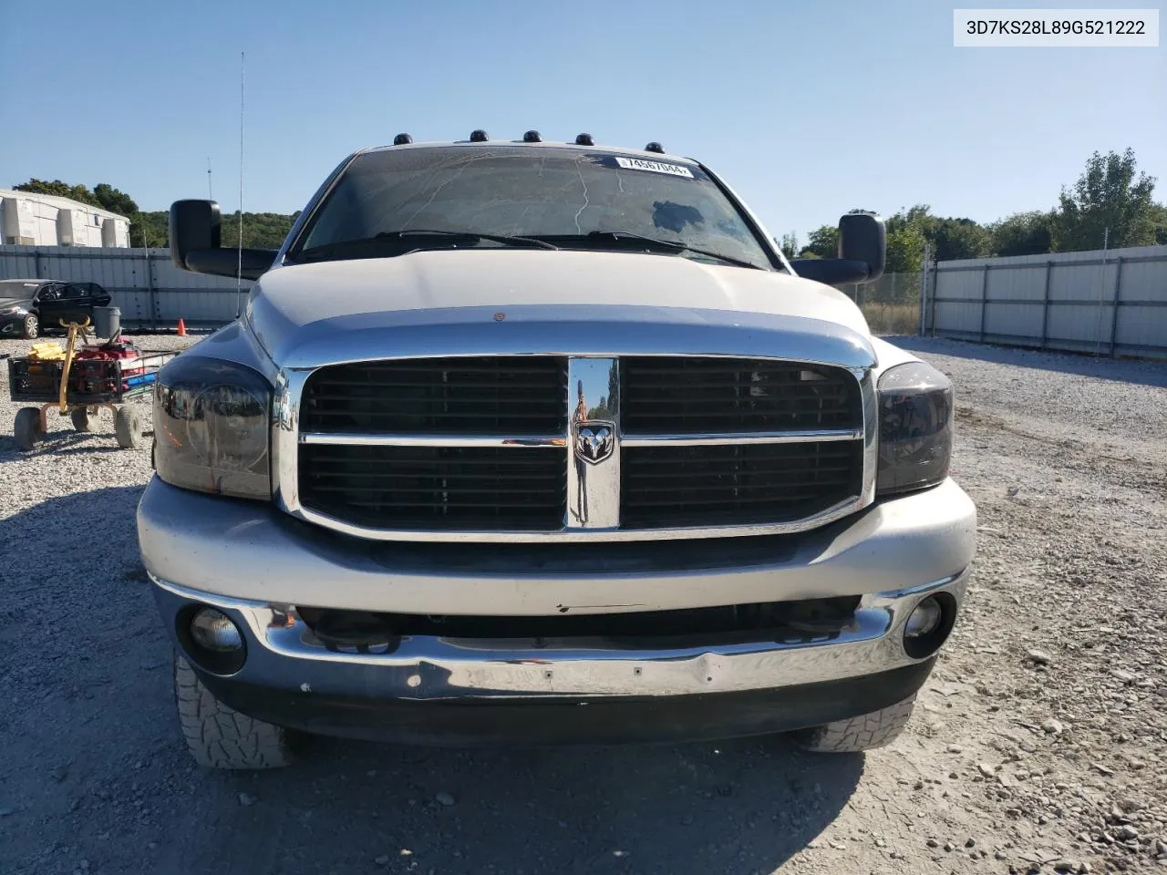 2009 Dodge Ram 2500 VIN: 3D7KS28L89G521222 Lot: 74567044