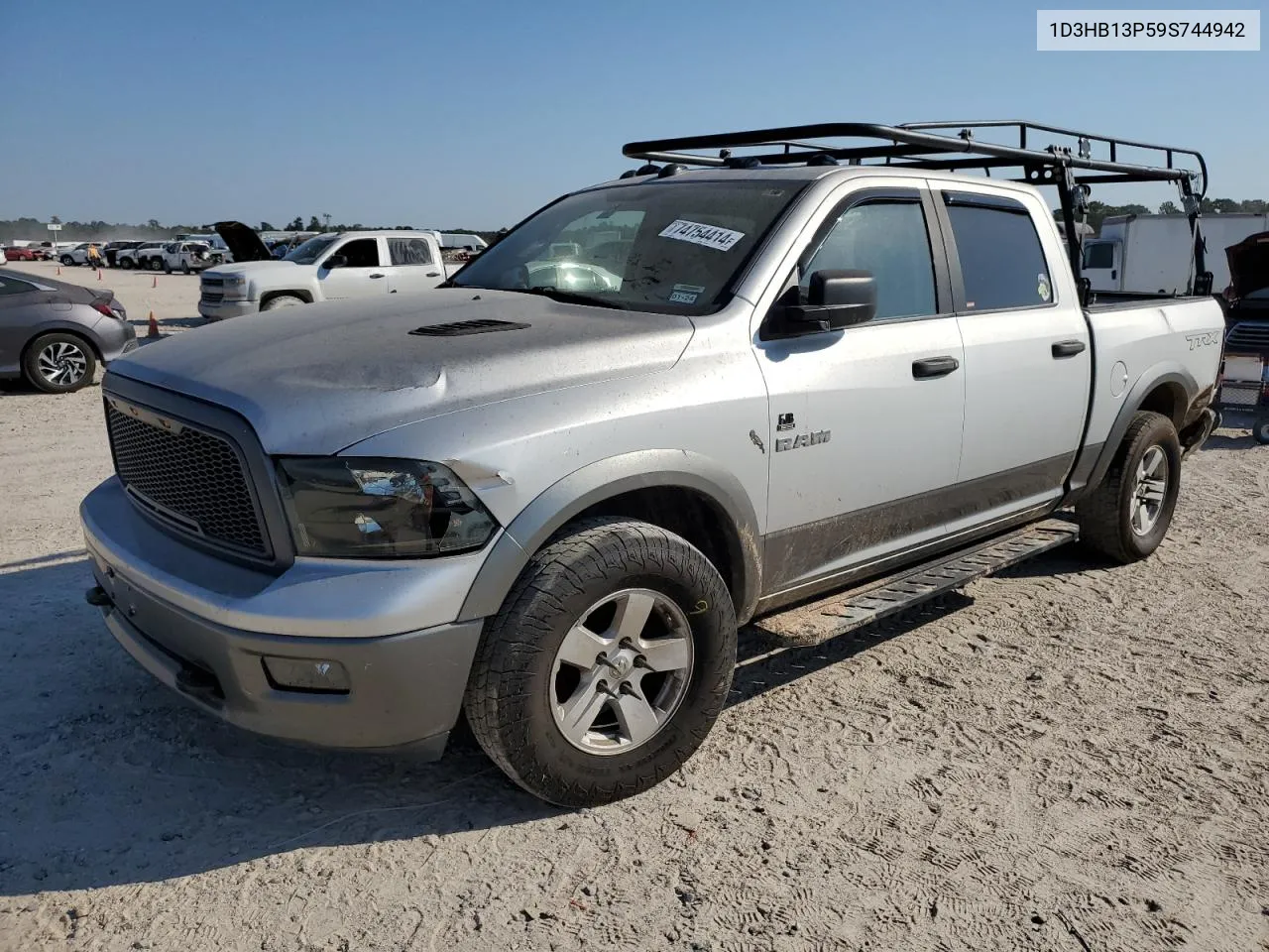 2009 Dodge Ram 1500 VIN: 1D3HB13P59S744942 Lot: 74754414