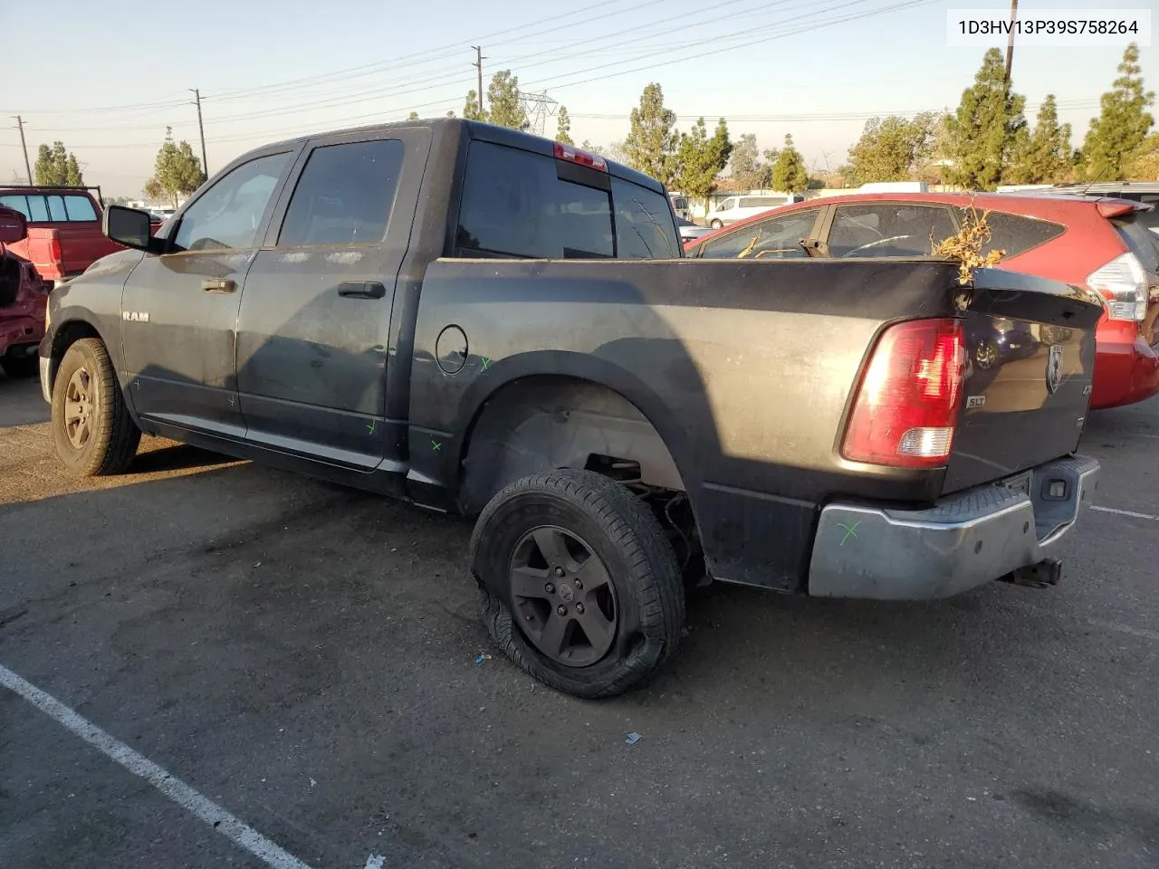 2009 Dodge Ram 1500 VIN: 1D3HV13P39S758264 Lot: 74829004