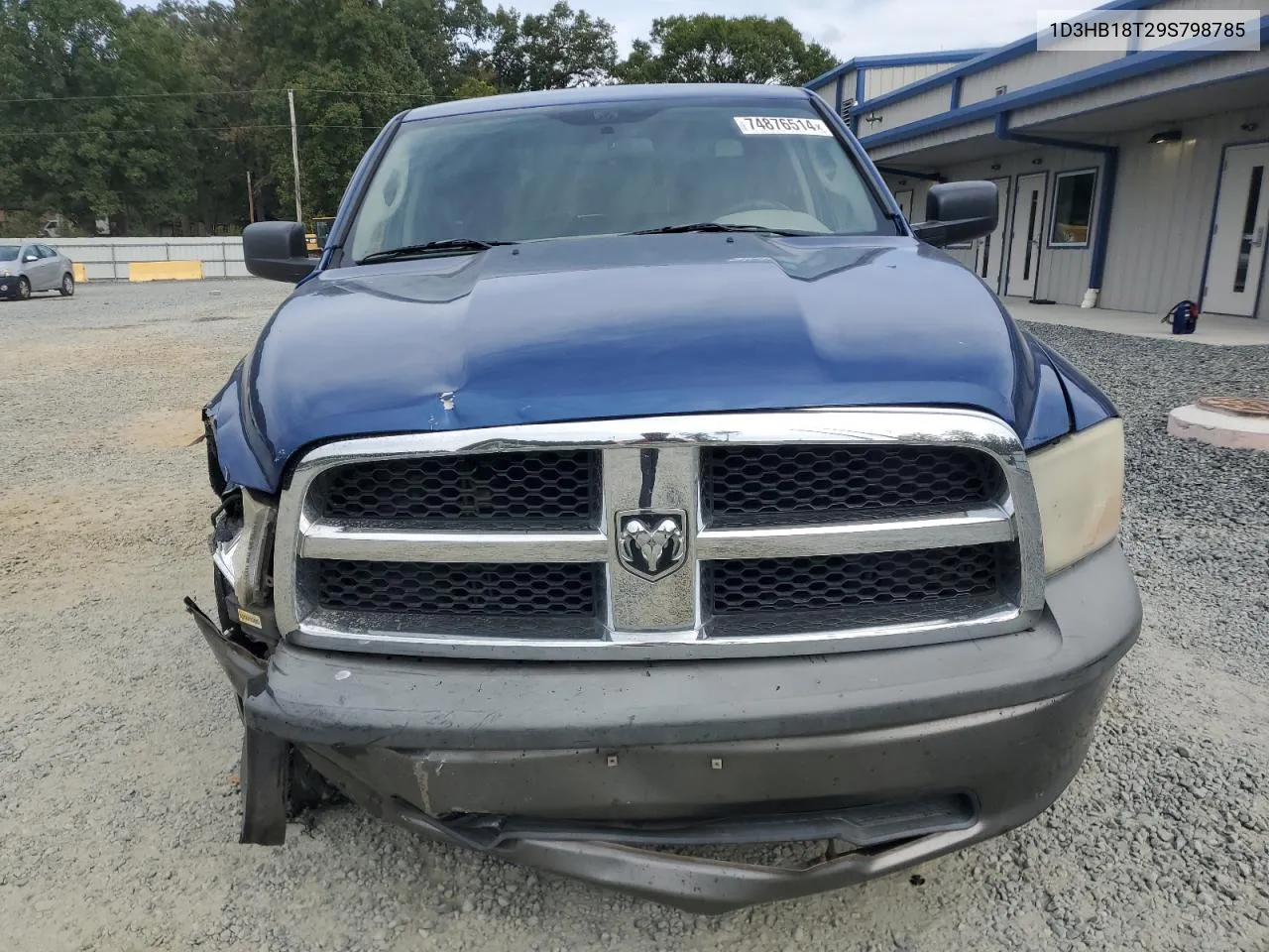 2009 Dodge Ram 1500 VIN: 1D3HB18T29S798785 Lot: 74876514