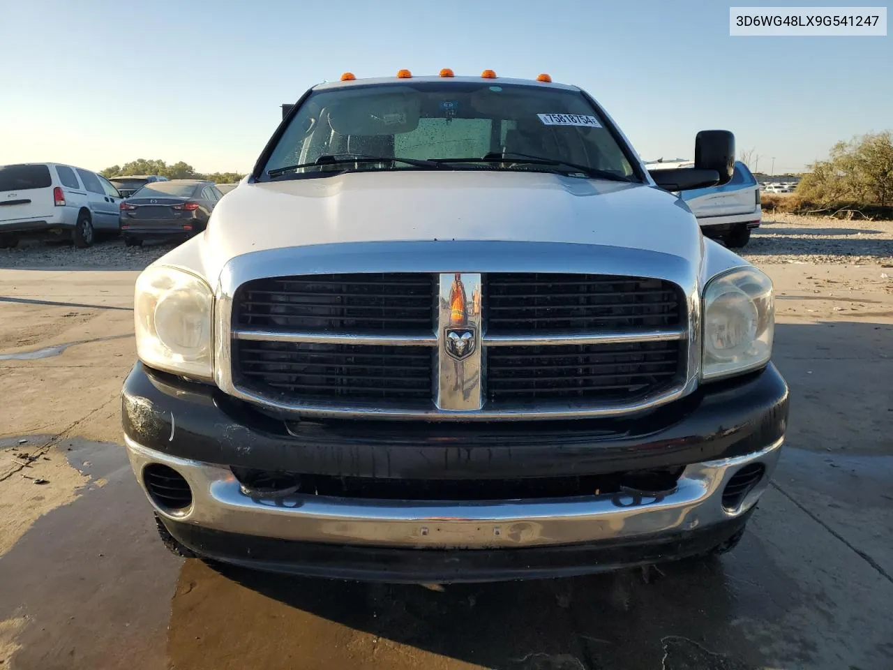 2009 Dodge Ram 3500 VIN: 3D6WG48LX9G541247 Lot: 75818754