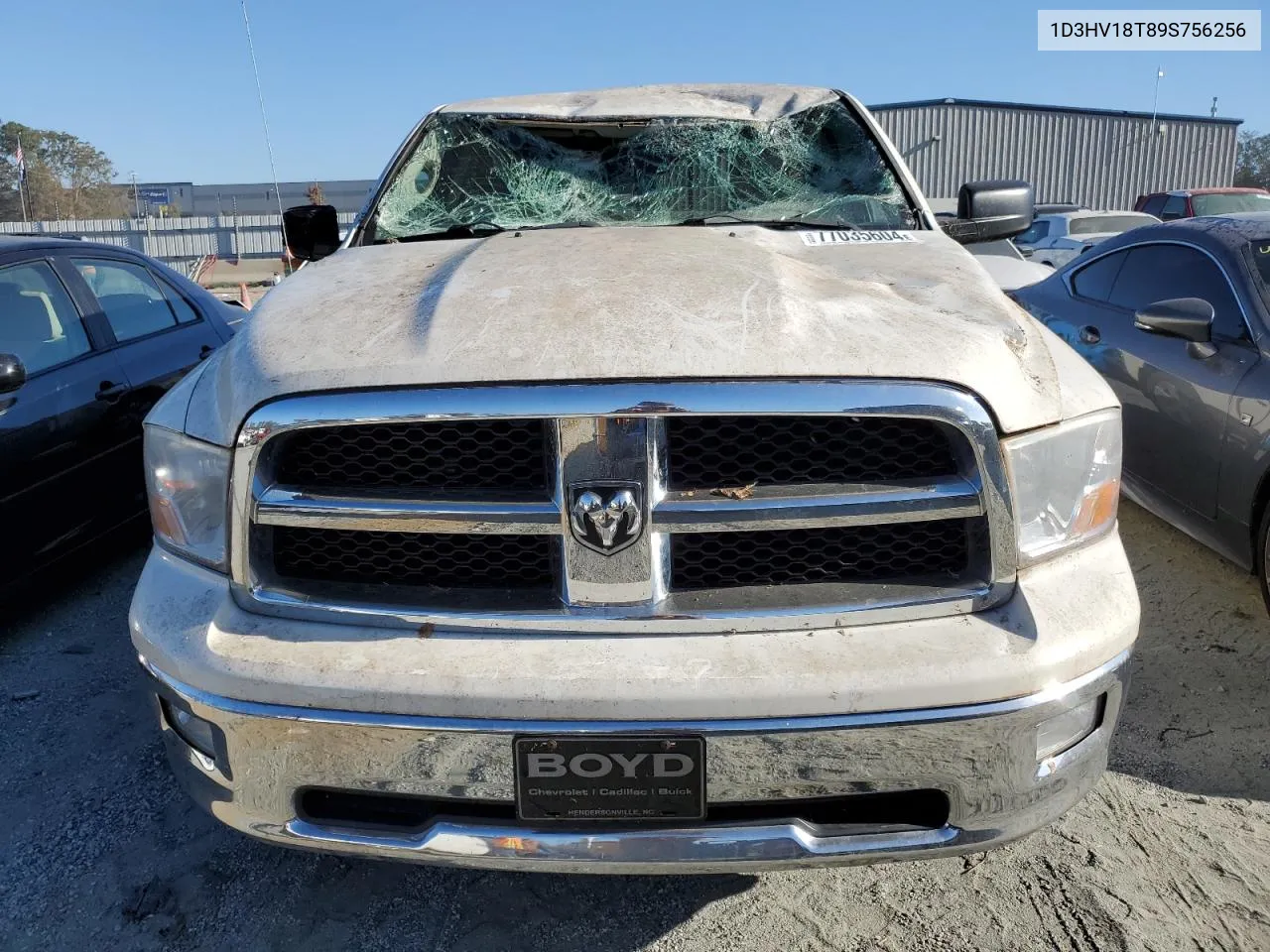 2009 Dodge Ram 1500 VIN: 1D3HV18T89S756256 Lot: 77035604