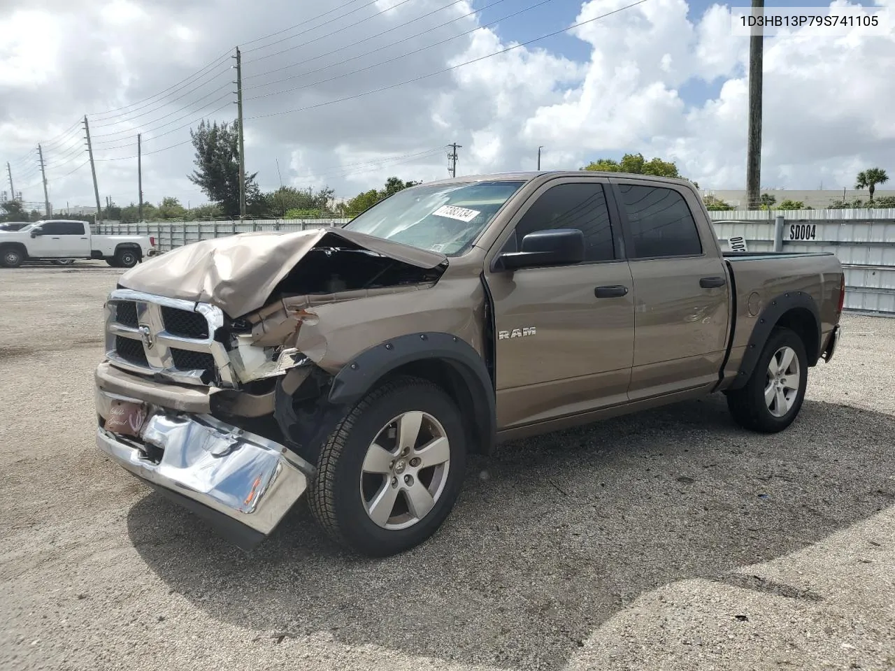 2009 Dodge Ram 1500 VIN: 1D3HB13P79S741105 Lot: 77383134