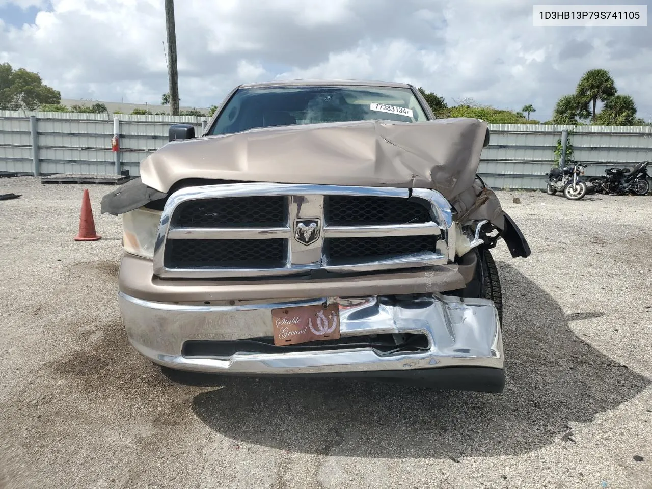 2009 Dodge Ram 1500 VIN: 1D3HB13P79S741105 Lot: 77383134