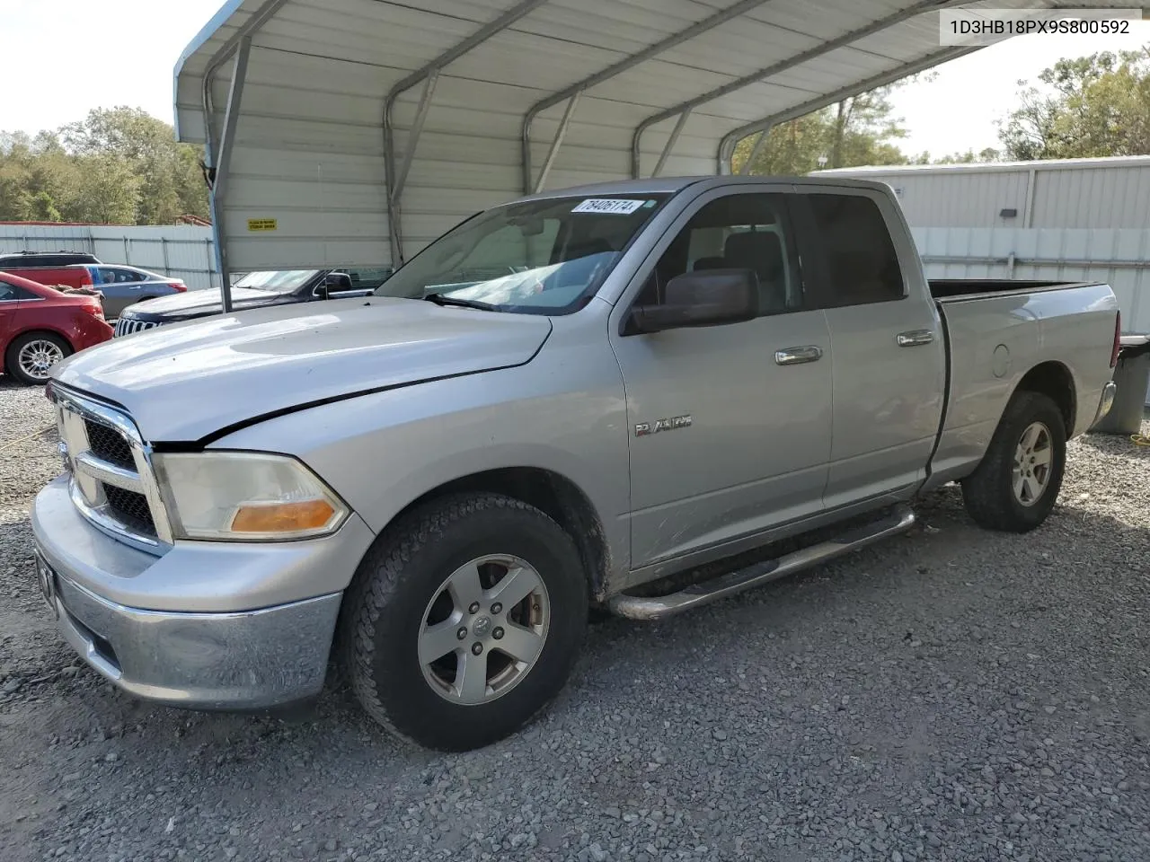 2009 Dodge Ram 1500 VIN: 1D3HB18PX9S800592 Lot: 78406174