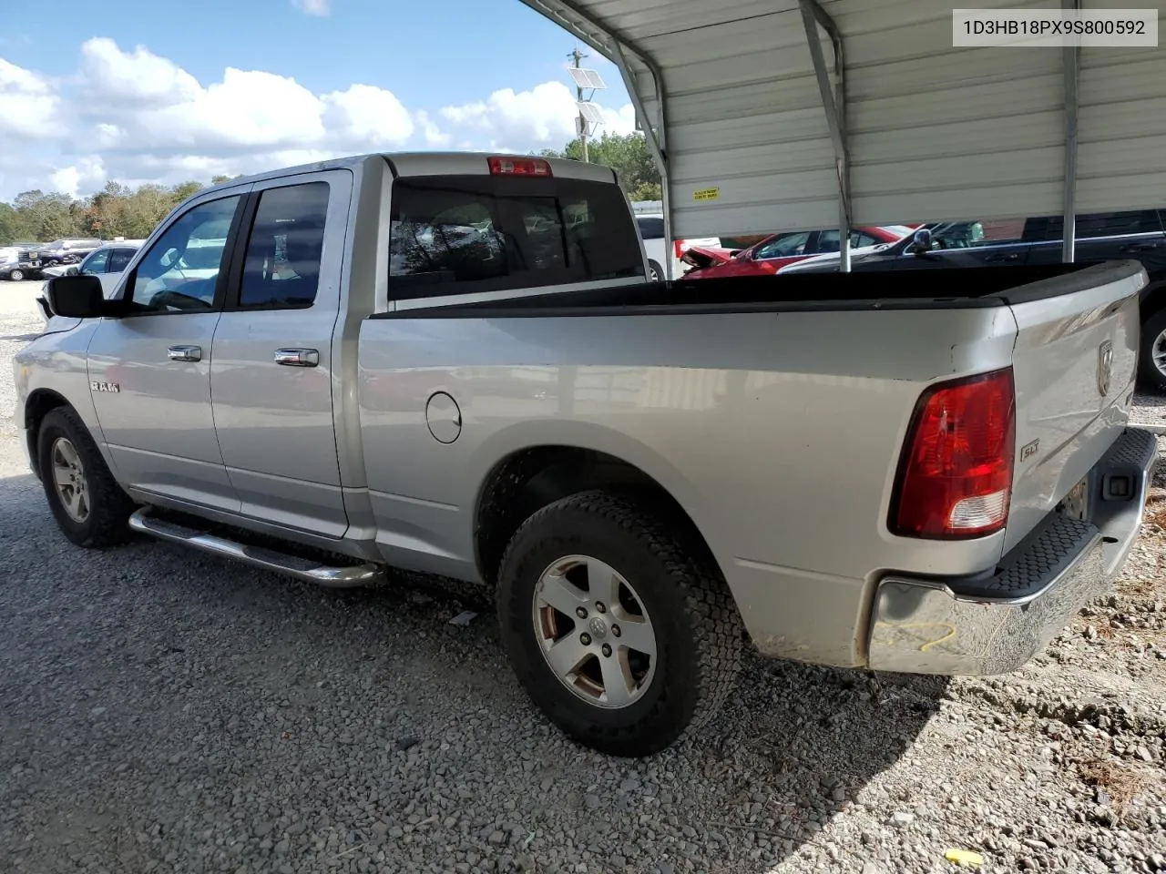 2009 Dodge Ram 1500 VIN: 1D3HB18PX9S800592 Lot: 78406174