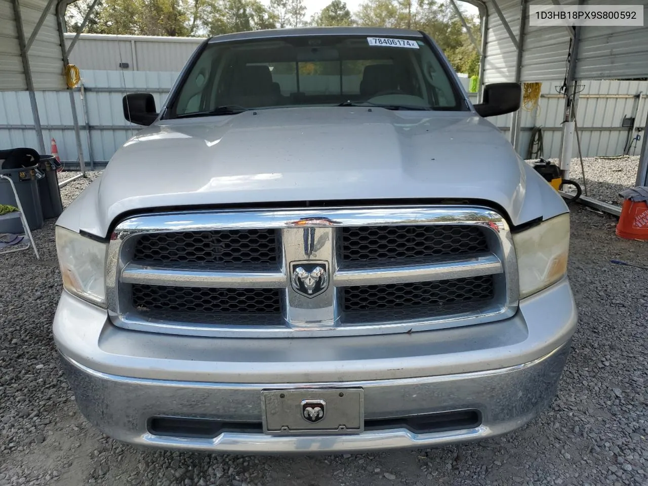 2009 Dodge Ram 1500 VIN: 1D3HB18PX9S800592 Lot: 78406174