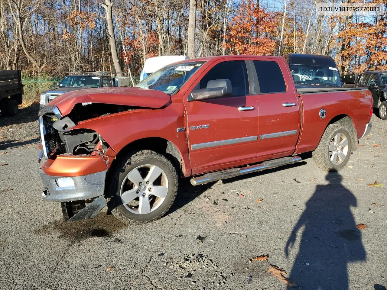 2009 Dodge Ram 1500 VIN: 1D3HV18T29S770833 Lot: 78805374