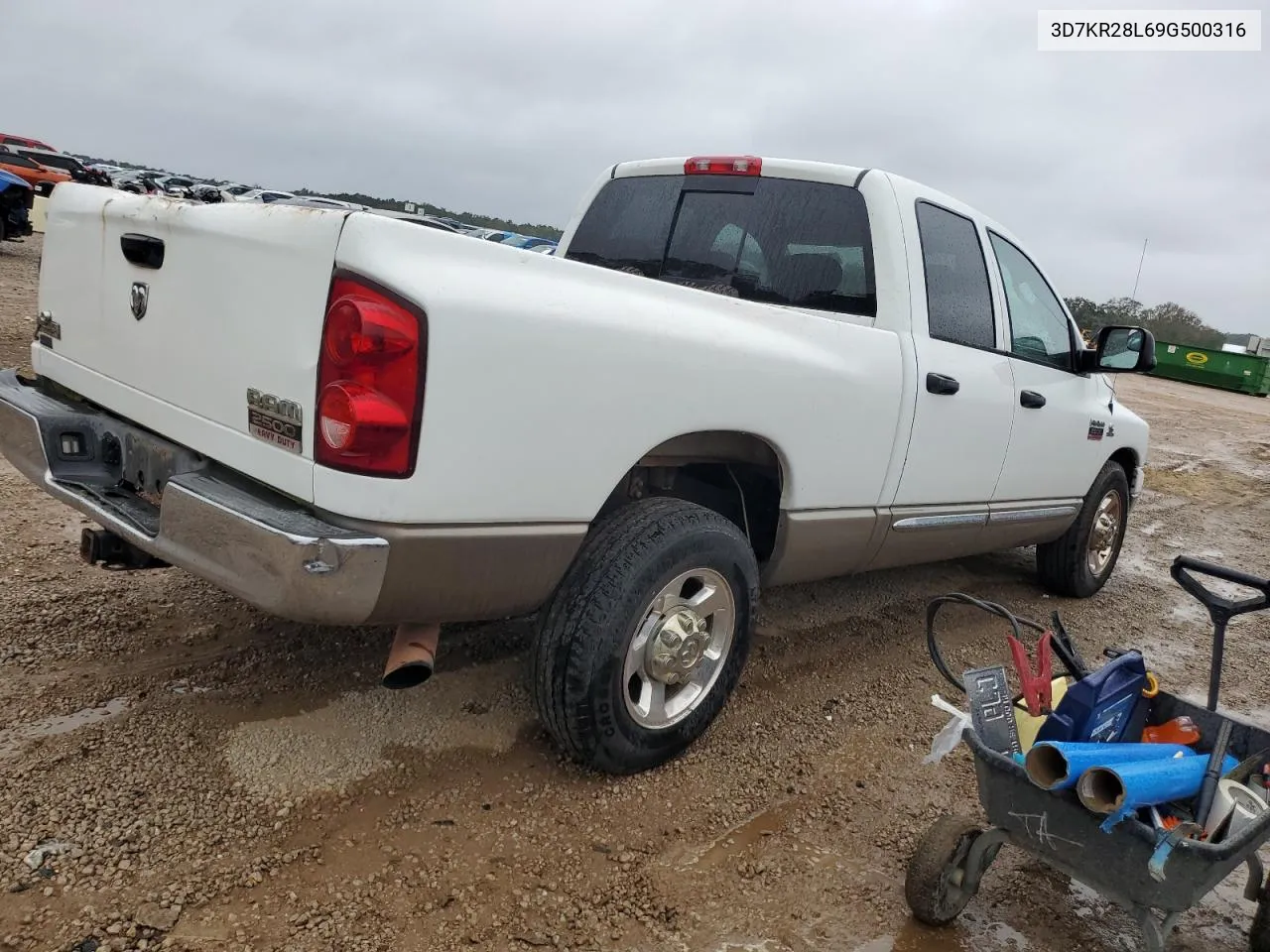 2009 Dodge Ram 2500 VIN: 3D7KR28L69G500316 Lot: 79474034