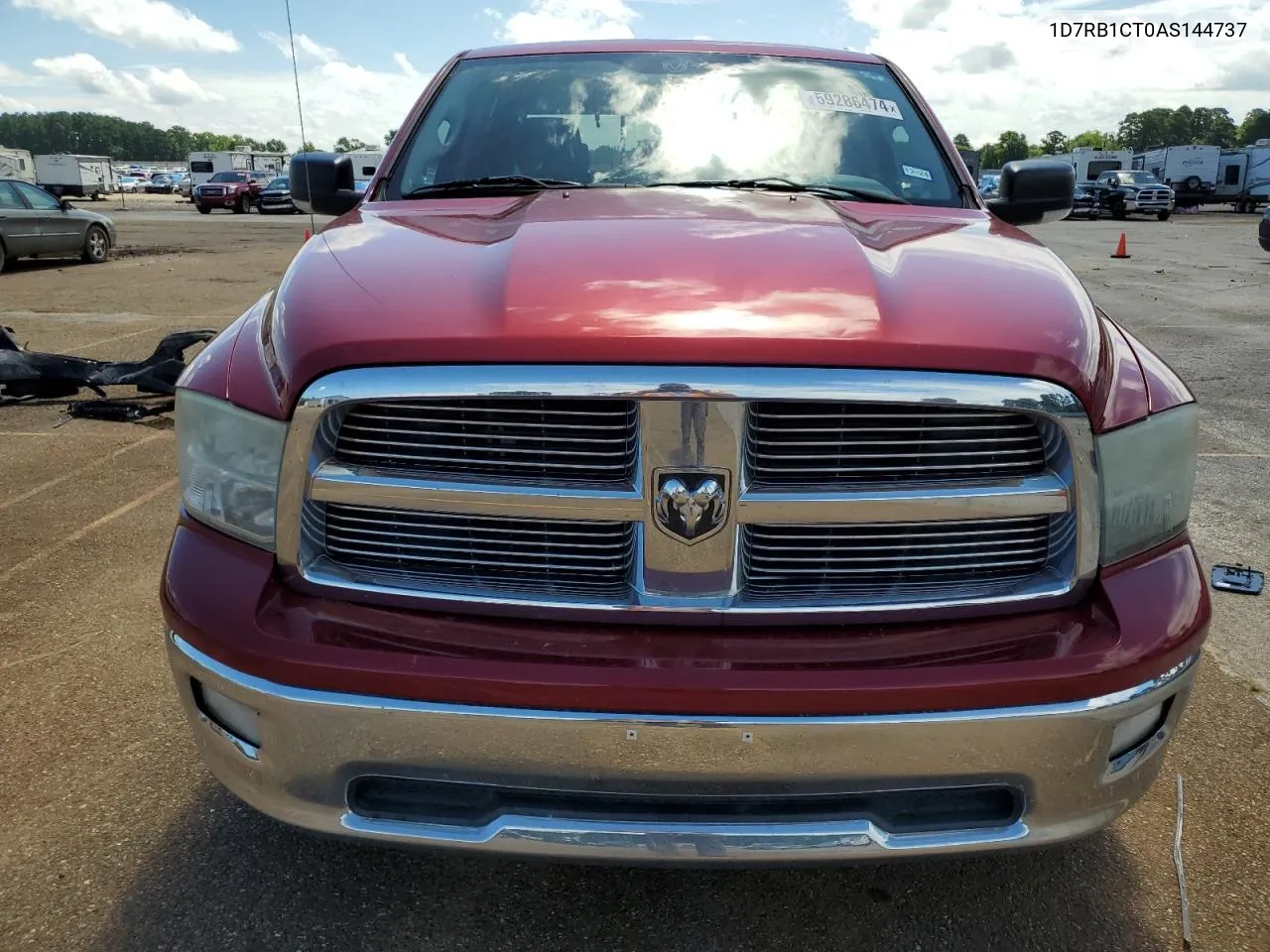 2010 Dodge Ram 1500 VIN: 1D7RB1CT0AS144737 Lot: 59286474