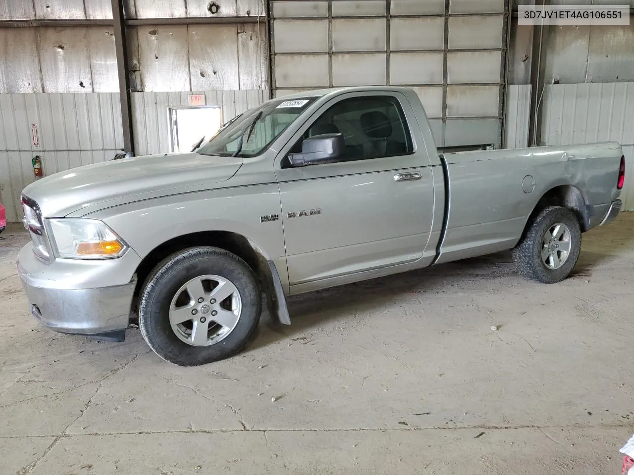 2010 Dodge Ram 1500 VIN: 3D7JV1ET4AG106551 Lot: 67053554