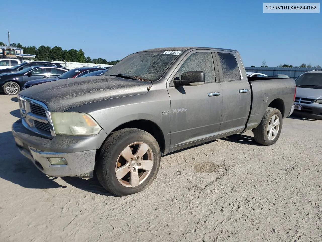 2010 Dodge Ram 1500 VIN: 1D7RV1GTXAS244152 Lot: 67192694