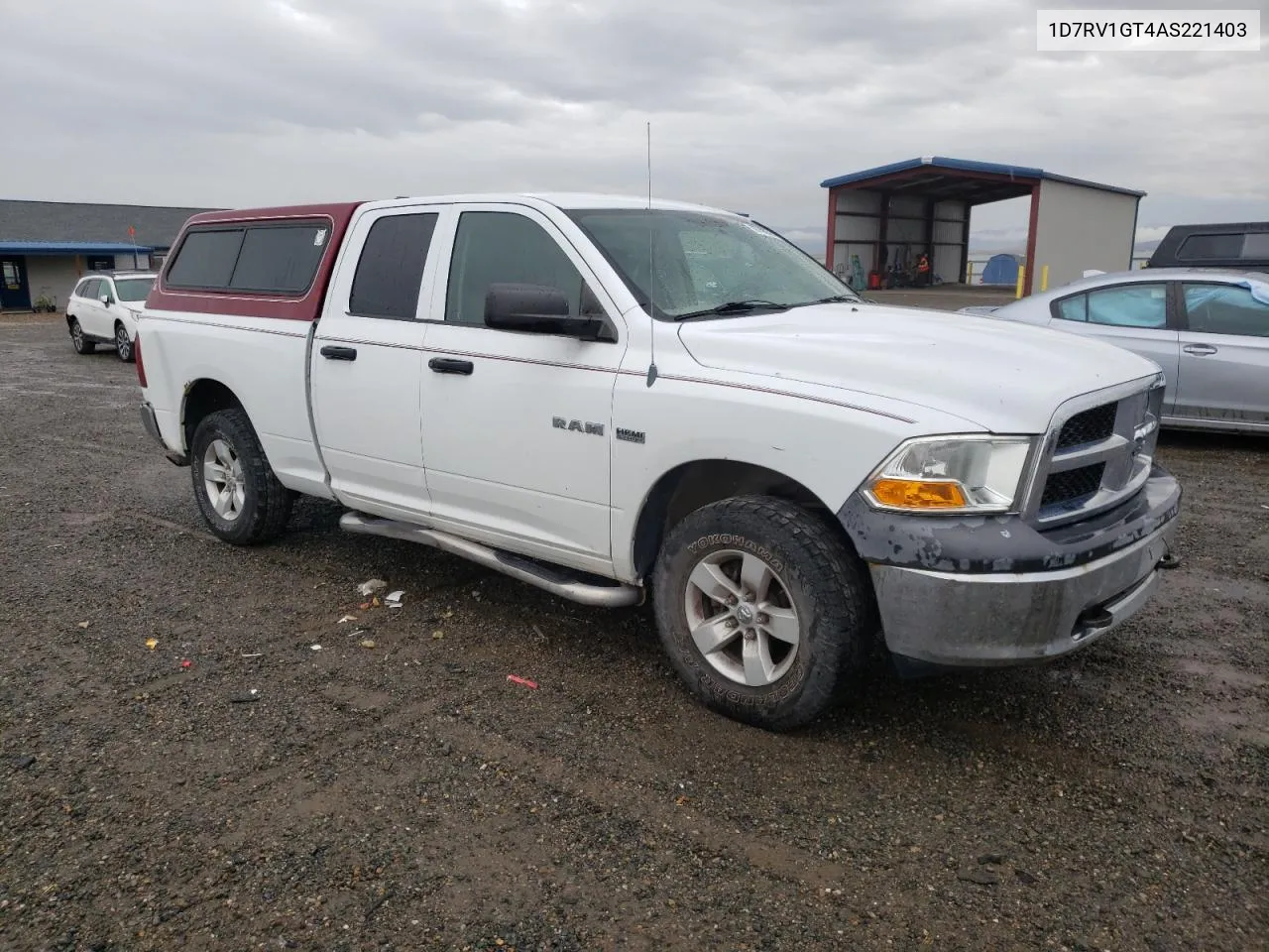 2010 Dodge Ram 1500 VIN: 1D7RV1GT4AS221403 Lot: 67790874