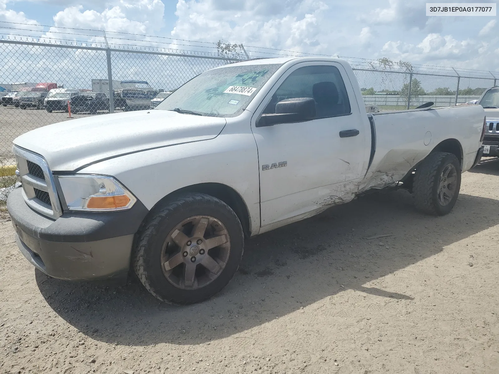 2010 Dodge Ram 1500 VIN: 3D7JB1EP0AG177077 Lot: 68478874