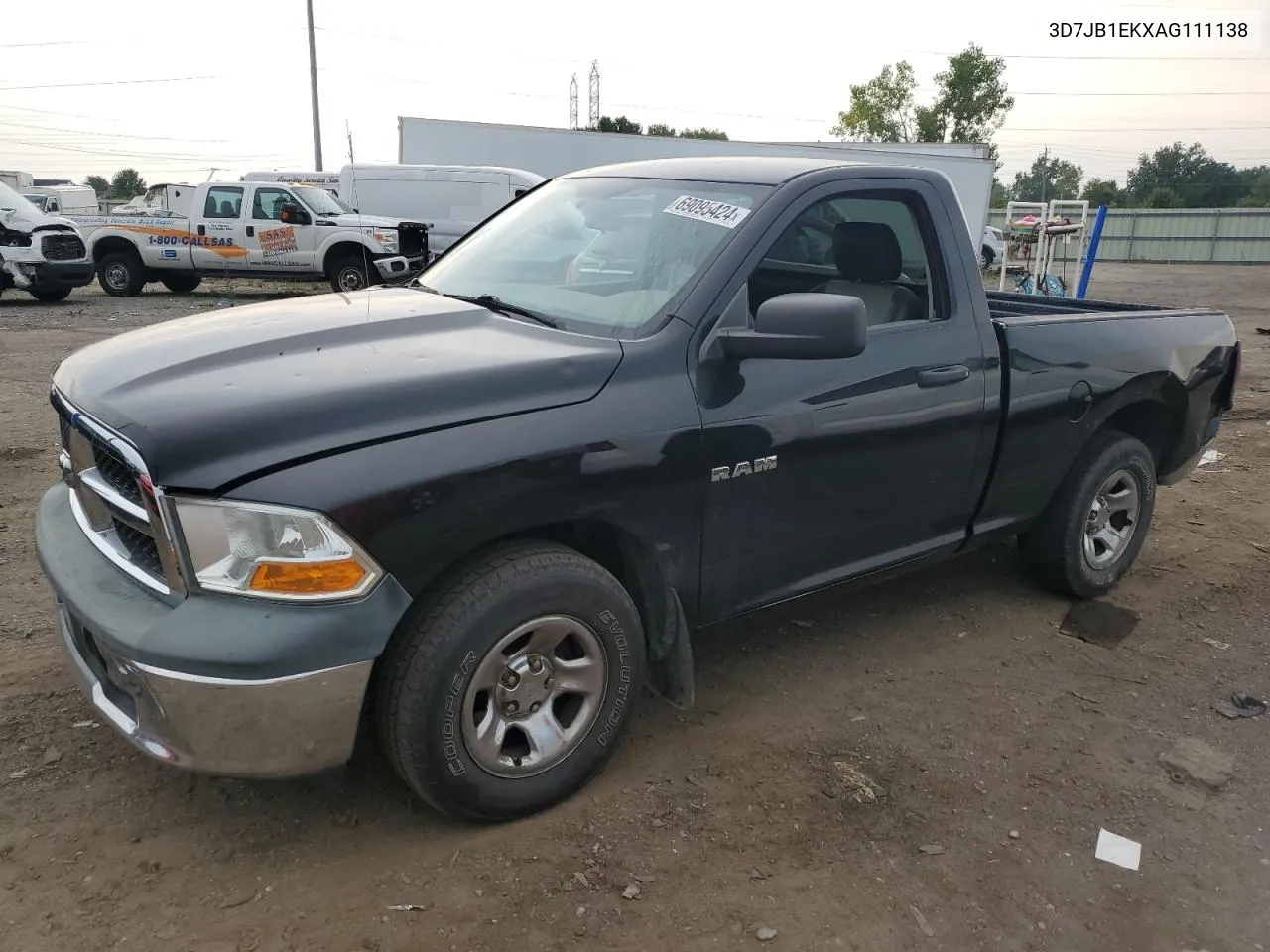 2010 Dodge Ram 1500 VIN: 3D7JB1EKXAG111138 Lot: 69095424