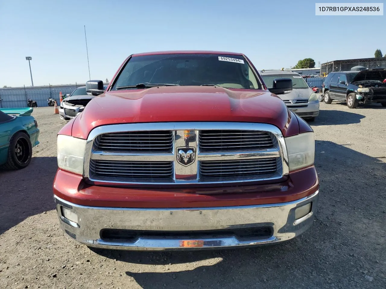 2010 Dodge Ram 1500 VIN: 1D7RB1GPXAS248536 Lot: 69253494