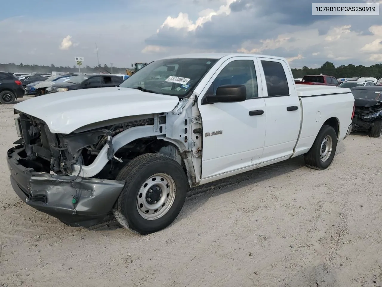 2010 Dodge Ram 1500 VIN: 1D7RB1GP3AS250919 Lot: 72003504