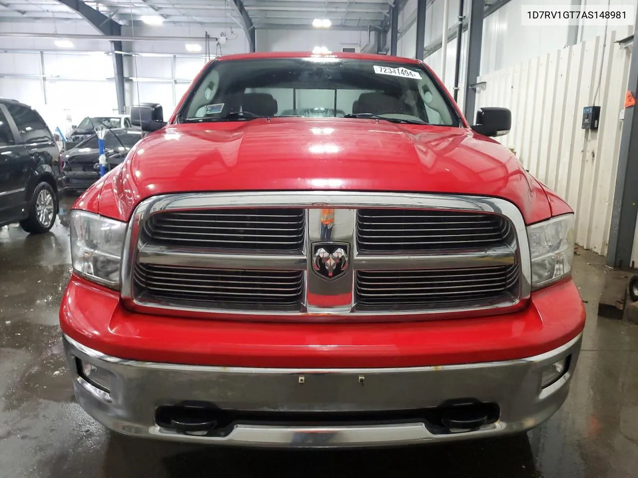 2010 Dodge Ram 1500 VIN: 1D7RV1GT7AS148981 Lot: 72341494