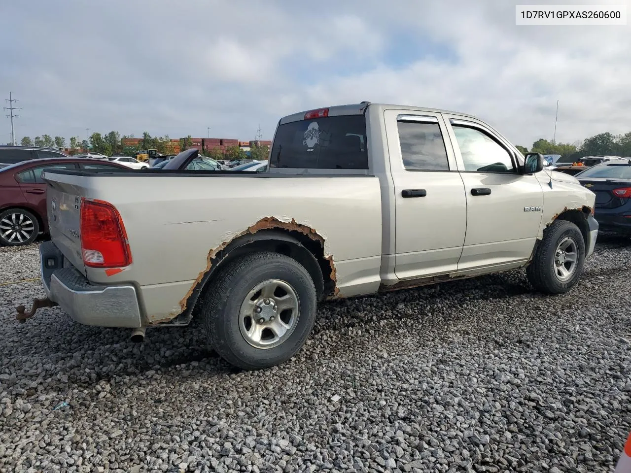 2010 Dodge Ram 1500 VIN: 1D7RV1GPXAS260600 Lot: 74188374