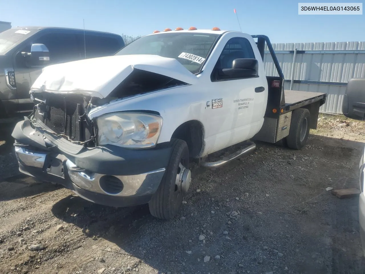 2010 Dodge Ram 3500 VIN: 3D6WH4EL0AG143065 Lot: 74302814