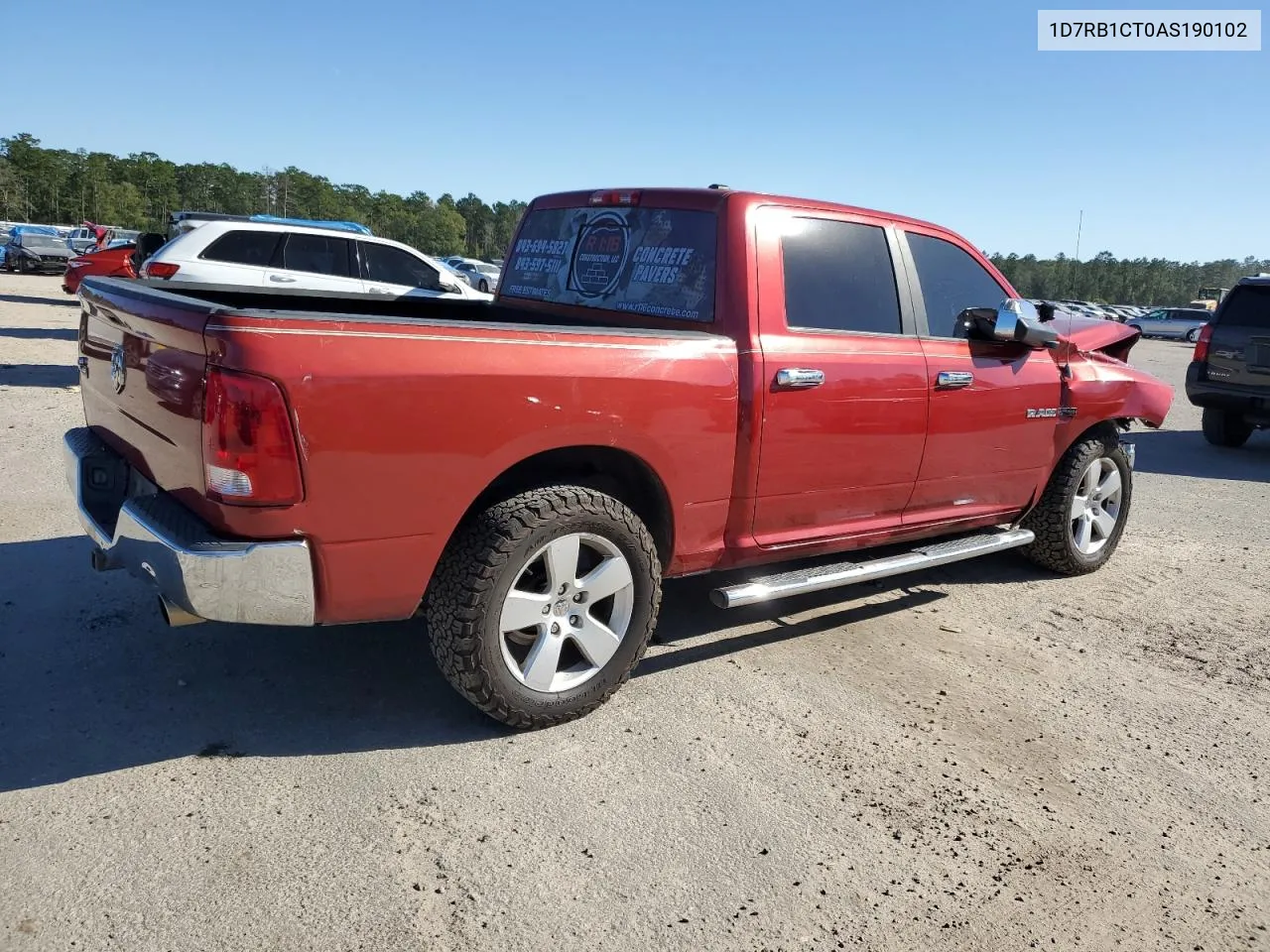 2010 Dodge Ram 1500 VIN: 1D7RB1CT0AS190102 Lot: 75236454