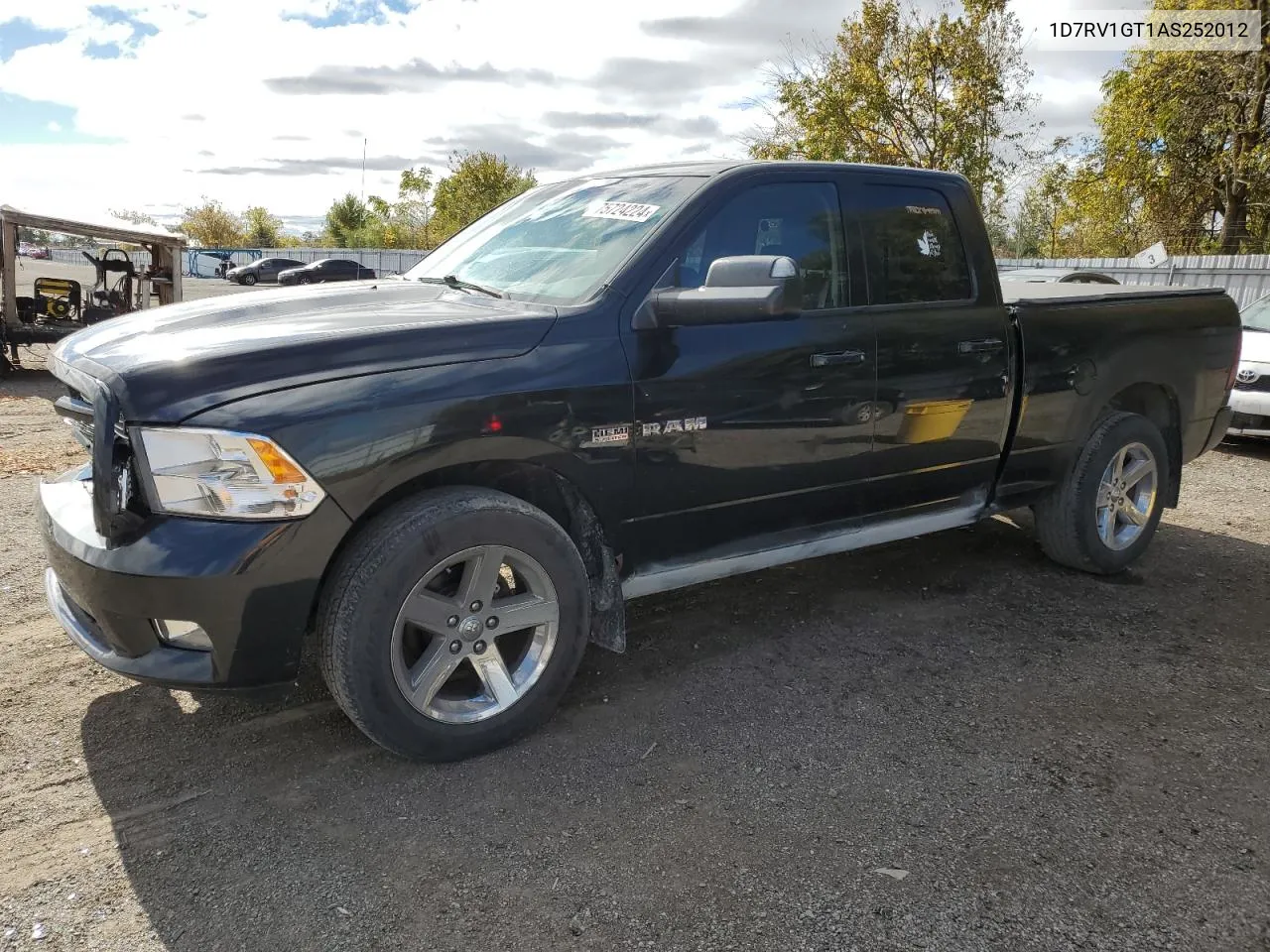 2010 Dodge Ram 1500 VIN: 1D7RV1GT1AS252012 Lot: 75724224