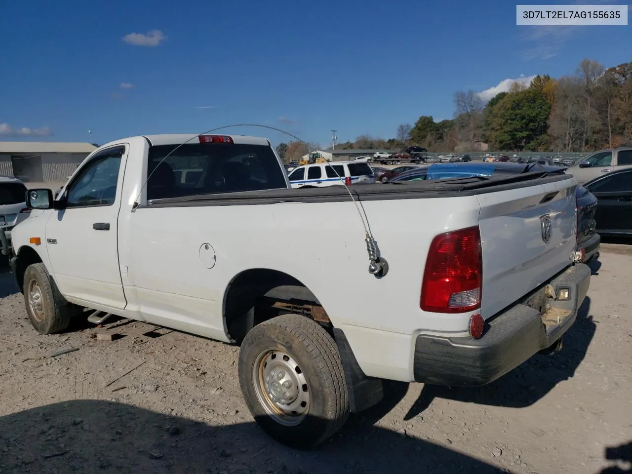 2010 Dodge Ram 2500 VIN: 3D7LT2EL7AG155635 Lot: 76448154