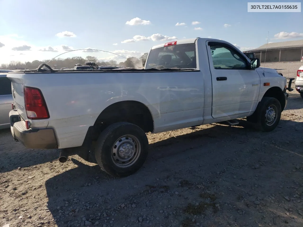 2010 Dodge Ram 2500 VIN: 3D7LT2EL7AG155635 Lot: 76448154