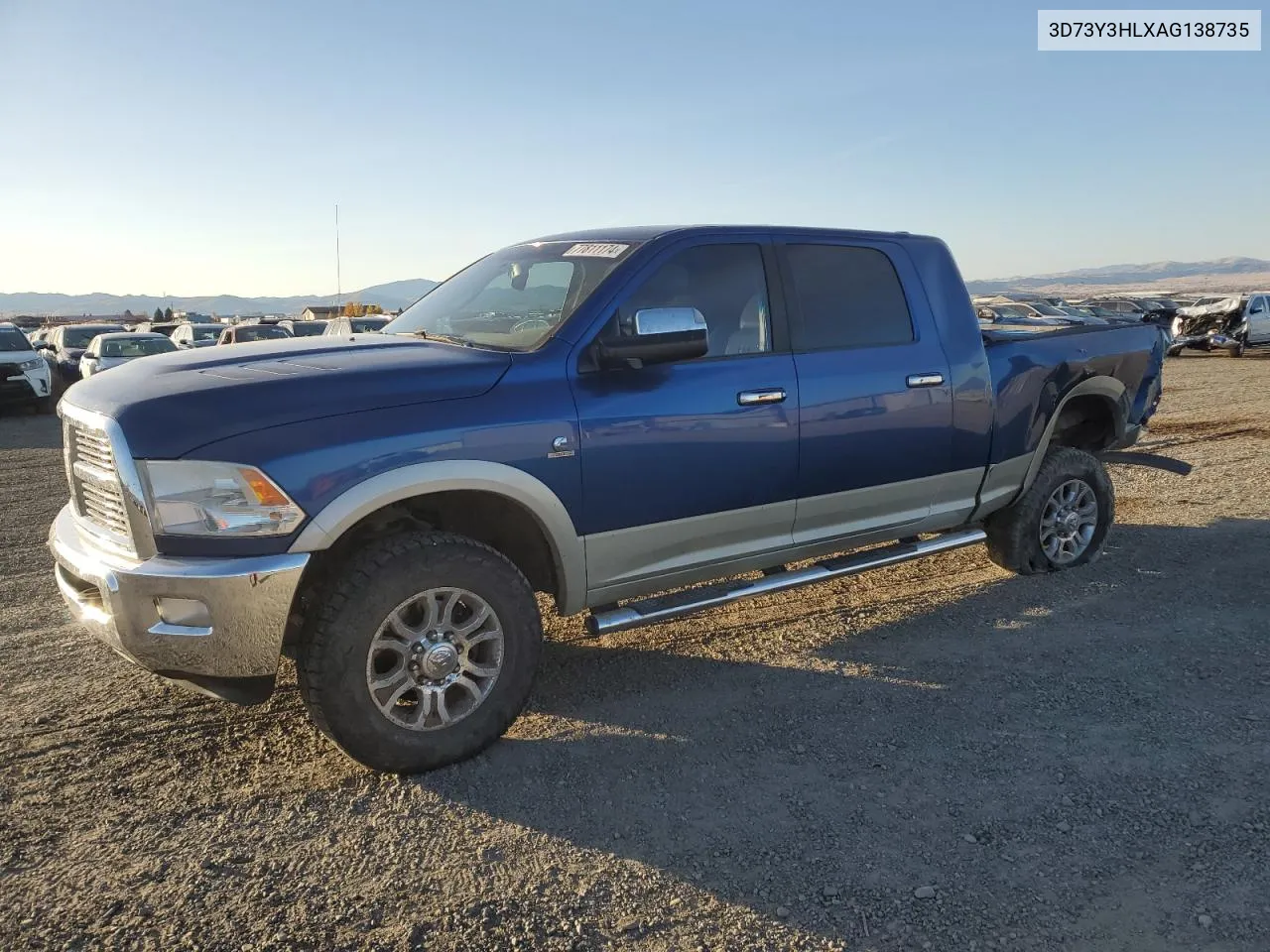 2010 Dodge Ram 3500 VIN: 3D73Y3HLXAG138735 Lot: 77811174