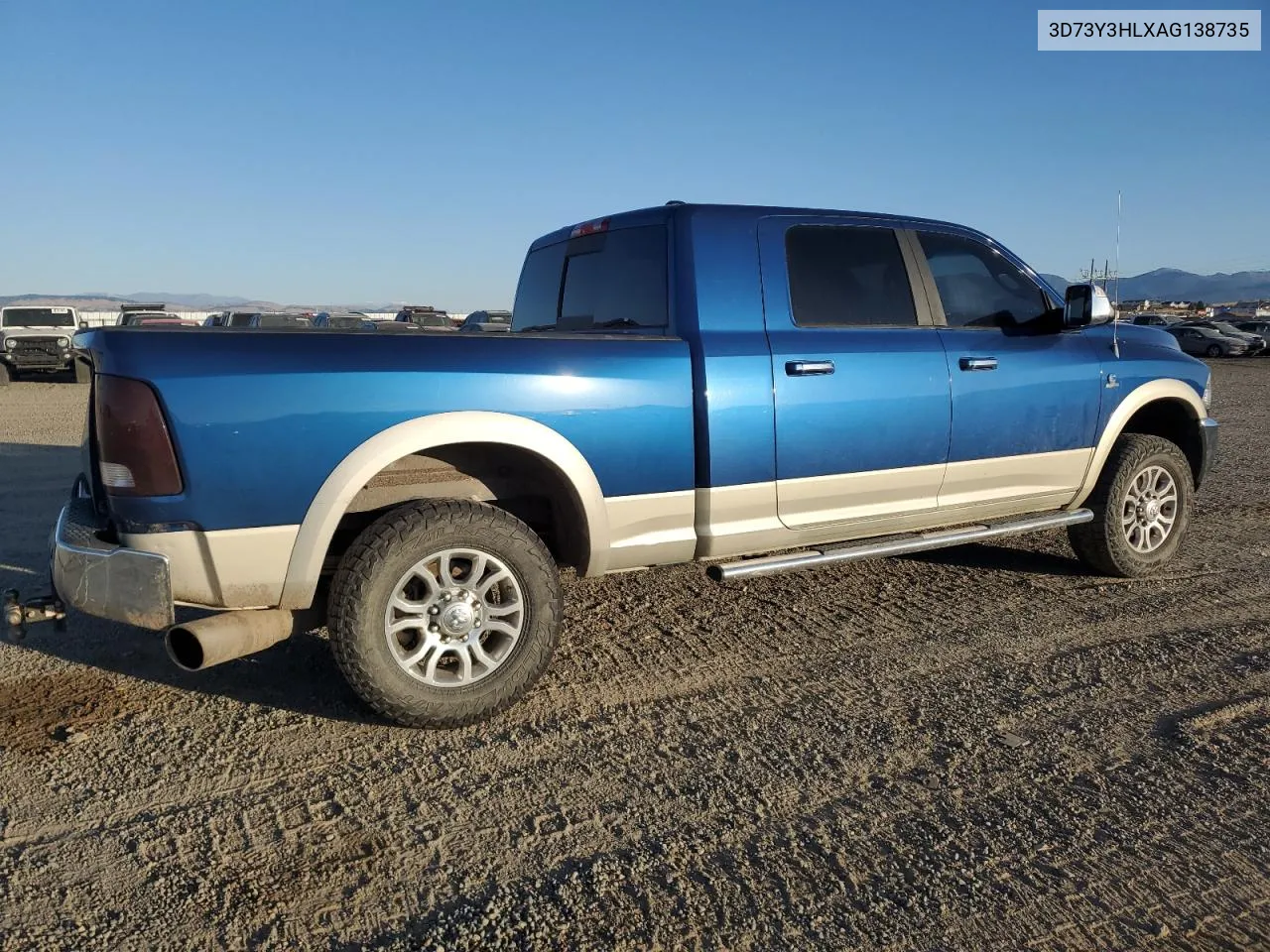 2010 Dodge Ram 3500 VIN: 3D73Y3HLXAG138735 Lot: 77811174