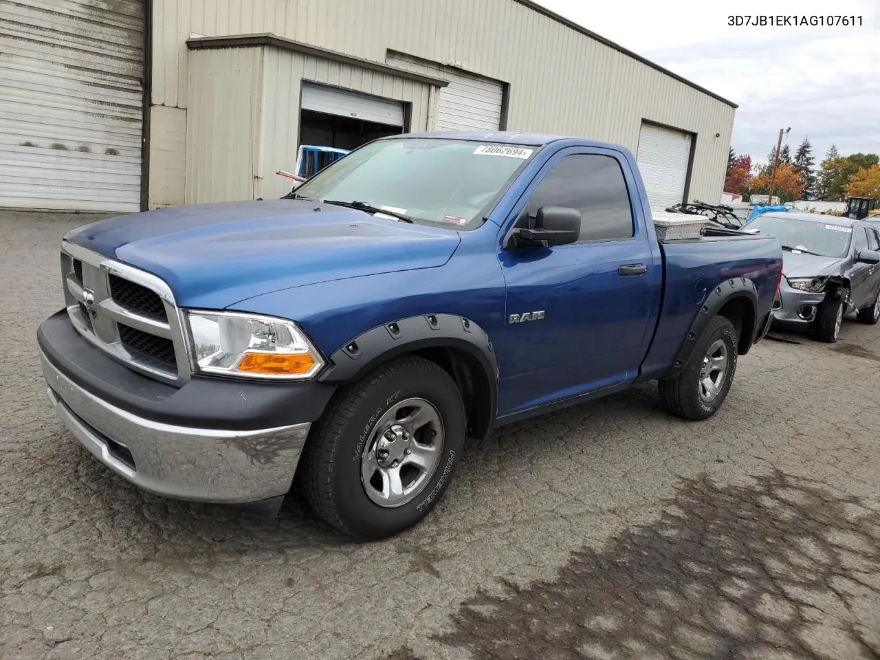 2010 Dodge Ram 1500 VIN: 3D7JB1EK1AG107611 Lot: 78062694