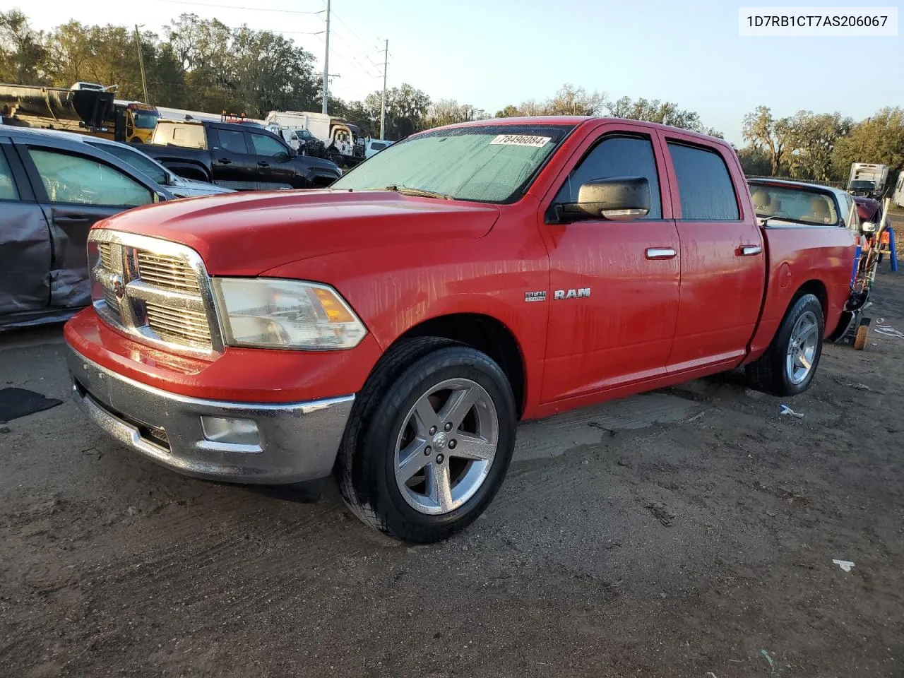 2010 Dodge Ram 1500 VIN: 1D7RB1CT7AS206067 Lot: 78496084