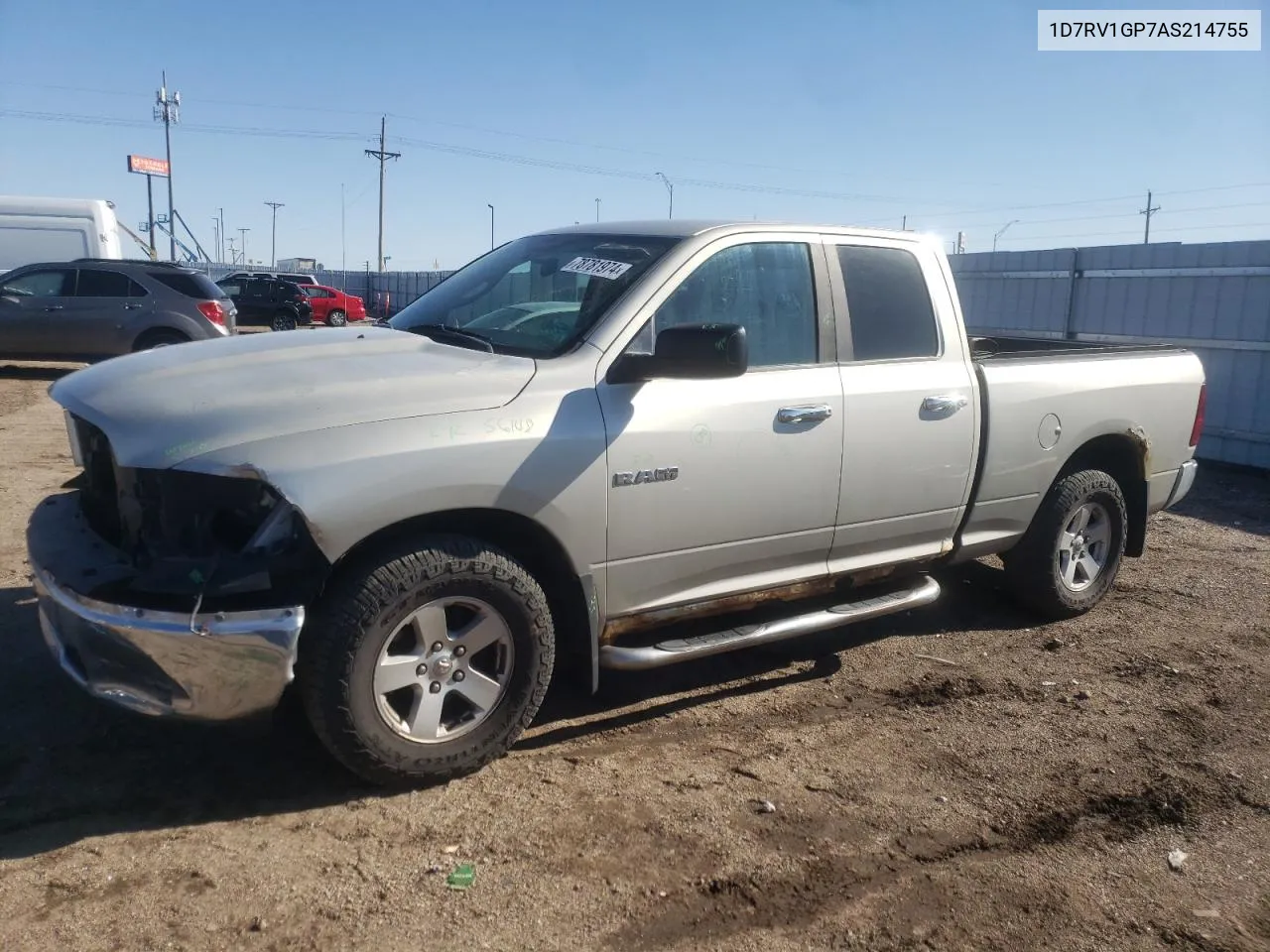 2010 Dodge Ram 1500 VIN: 1D7RV1GP7AS214755 Lot: 78781974