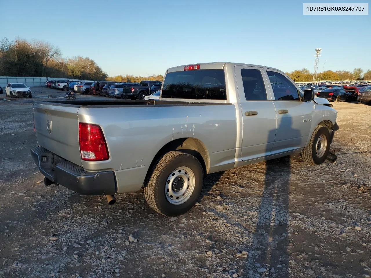 2010 Dodge Ram 1500 VIN: 1D7RB1GK0AS247707 Lot: 81312654