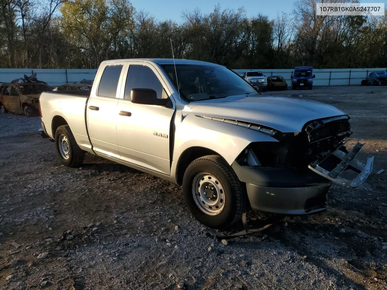 2010 Dodge Ram 1500 VIN: 1D7RB1GK0AS247707 Lot: 81312654