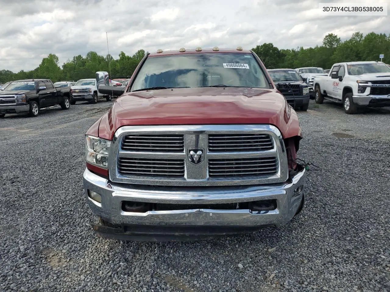 2011 Dodge Ram 3500 VIN: 3D73Y4CL3BG538005 Lot: 49806064