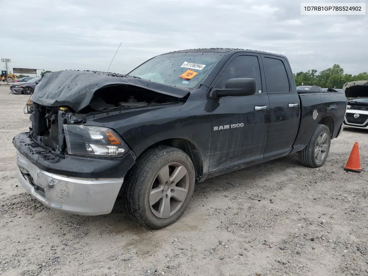 2011 Dodge Ram 1500 VIN: 1D7RB1GP7BS524902 Lot: 51138294