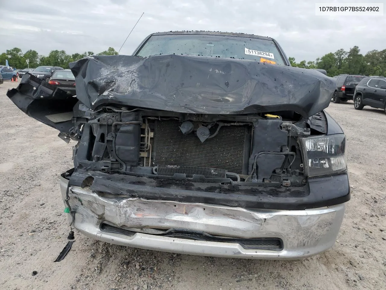 2011 Dodge Ram 1500 VIN: 1D7RB1GP7BS524902 Lot: 51138294