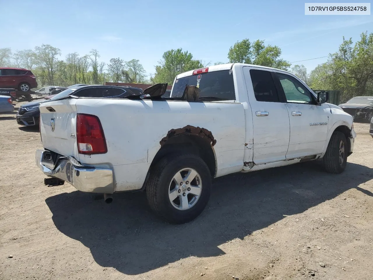 1D7RV1GP5BS524758 2011 Dodge Ram 1500