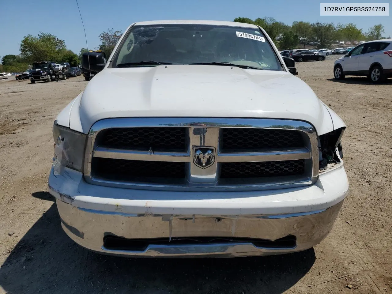 2011 Dodge Ram 1500 VIN: 1D7RV1GP5BS524758 Lot: 51998764