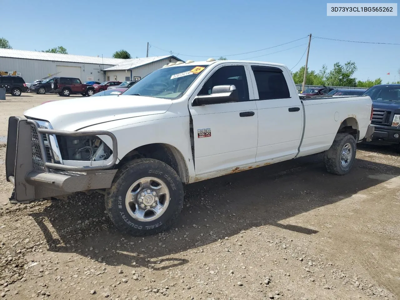 2011 Dodge Ram 3500 VIN: 3D73Y3CL1BG565262 Lot: 52013214