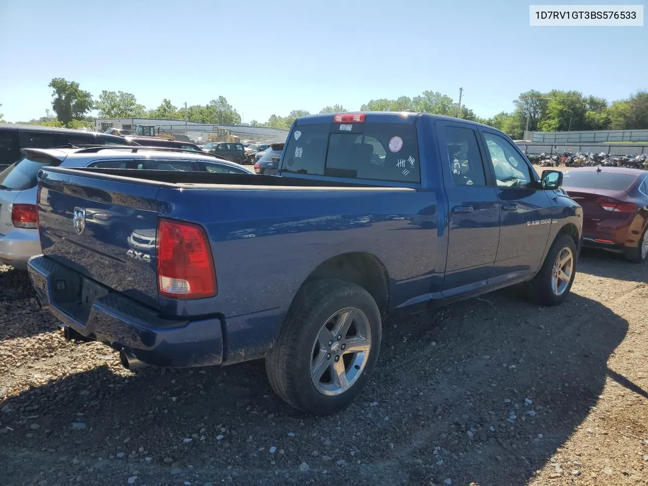 2011 Dodge Ram 1500 VIN: 1D7RV1GT3BS576533 Lot: 57829874